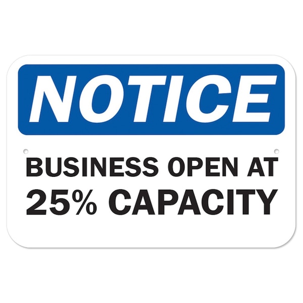 12 in Height, Aluminum, 12" x 18", A-1218-25463